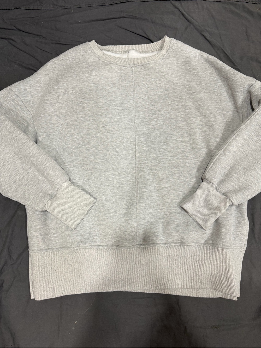 Amazon Light Gray Crewneck Sweatshirt for Women